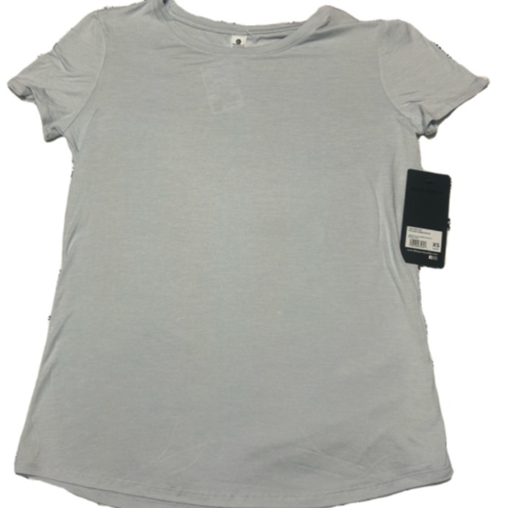 90 Degree By Reflex Light Gray Short Sleeve Tee